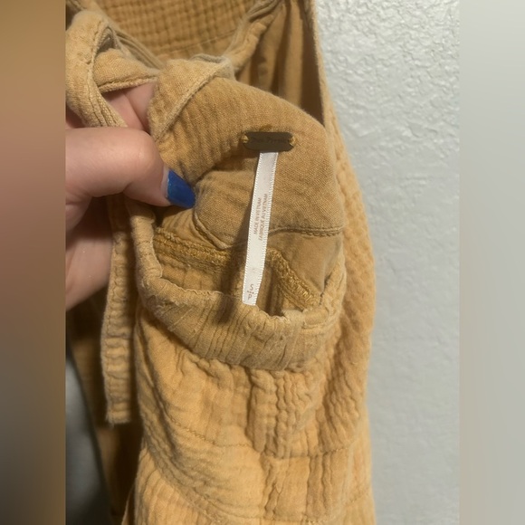 Free people Cyprus Ave Overalls in Golden Brown - Picture 8 of 8